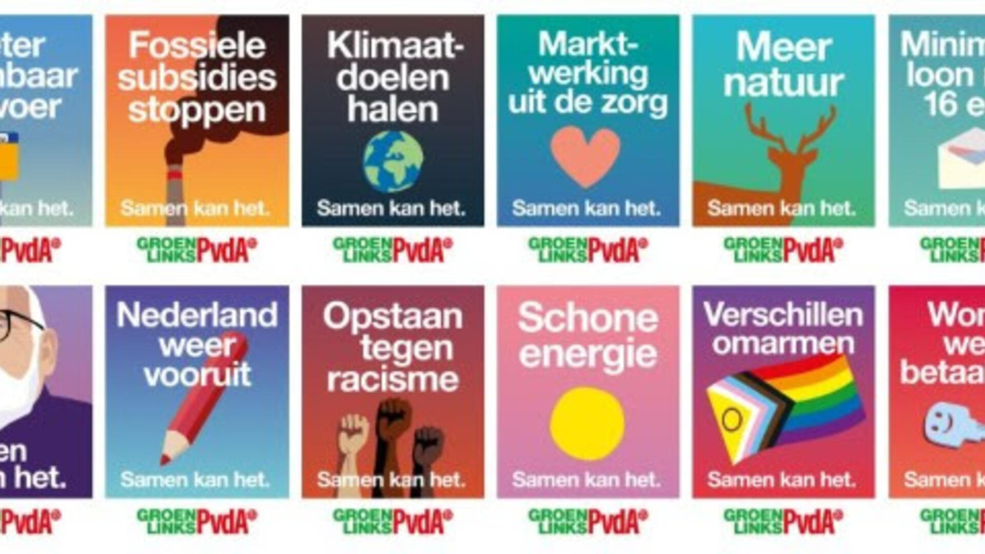 Posters GroenLinks-PvdA